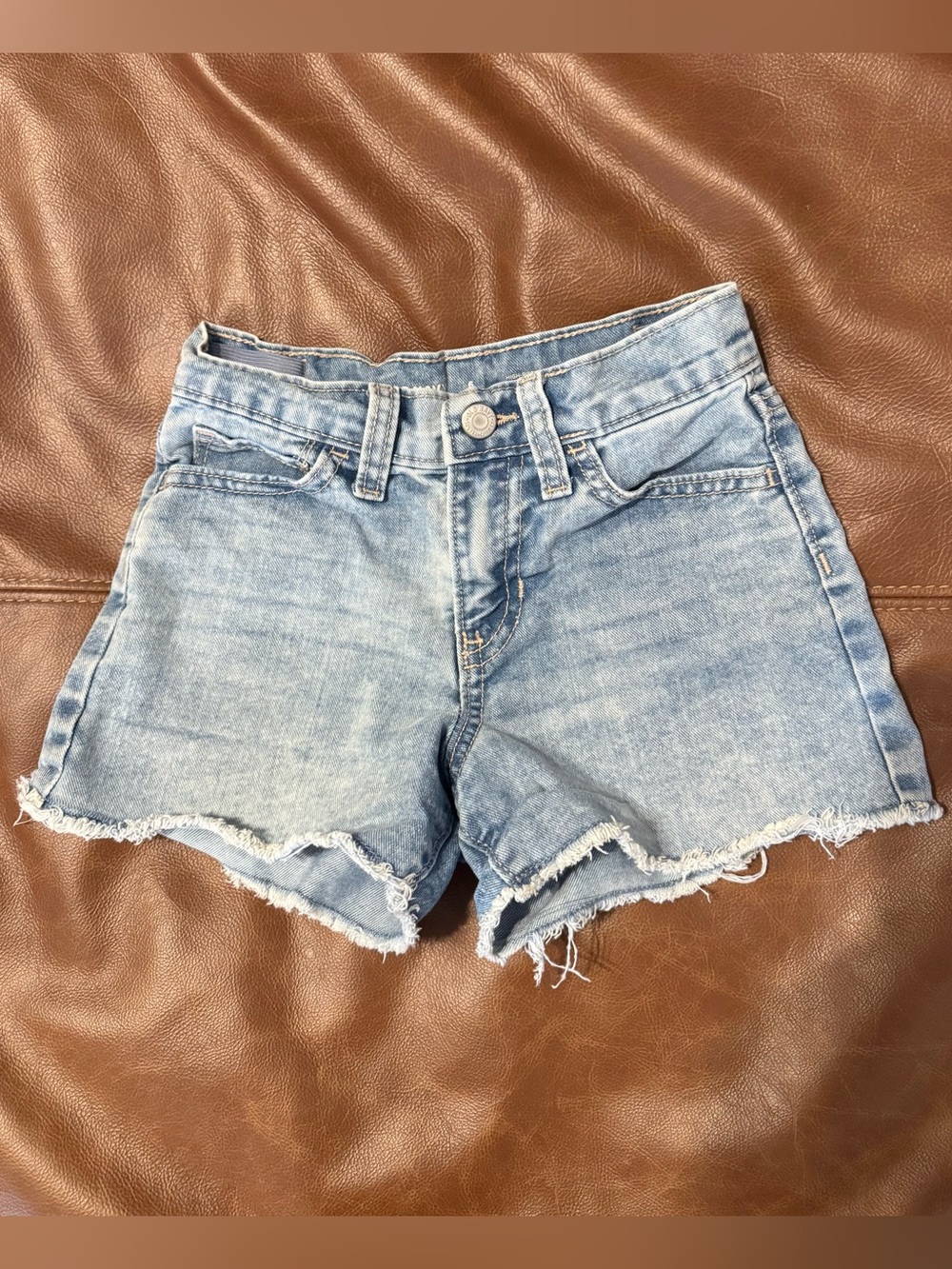 Old Navy Girls Light Blue Denim Cutoff Shorts